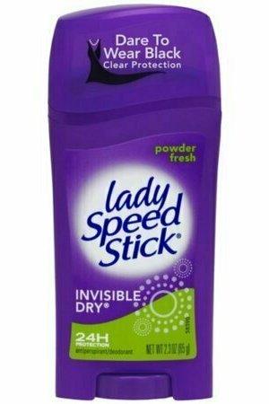 Lady Speed Stick Antiperspirant Deodorant Invisible Dry Powder Fresh 2.30 oz