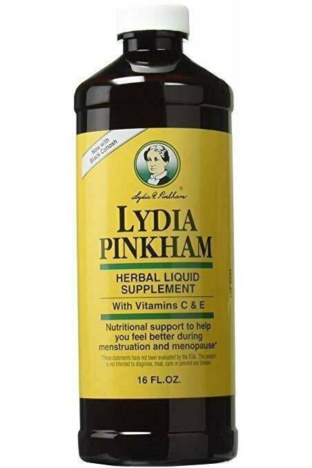 Lydia Pinkham Liquid To Feel Better During Menstruation And Menopause - 16Oz