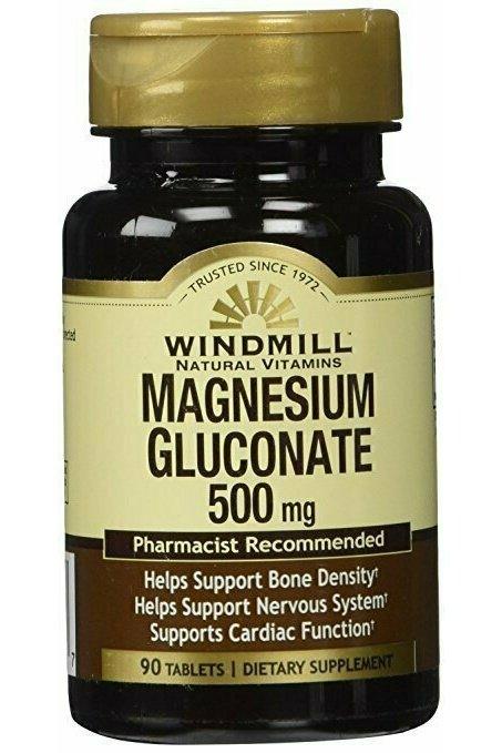 Magnesium Gluconate 500 Mg 90 Tab - From Windmill