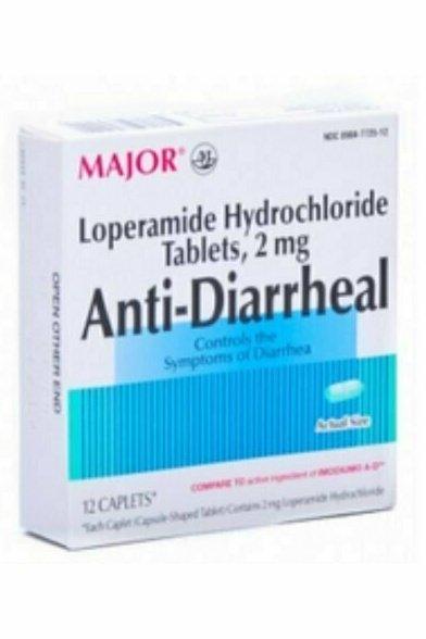 MAJOR Anti-Diarrheal Caplets 12 Caplets