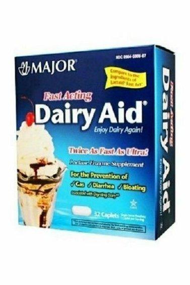 Major Fast Acting Dairy Aid Caplets, 32ct