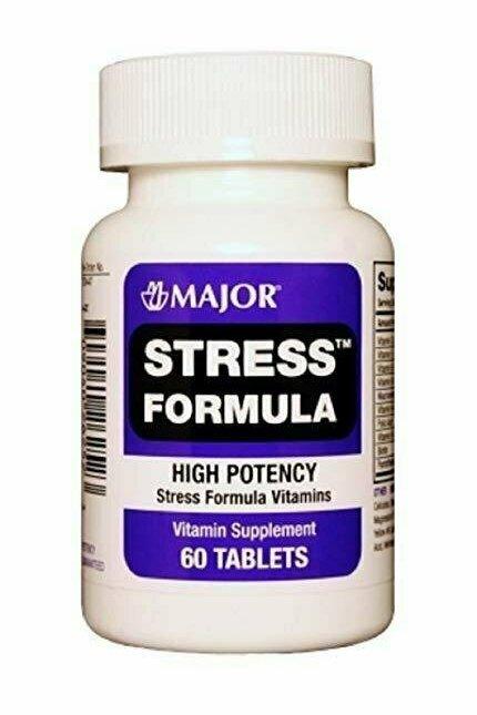 Major Stress Formula High Potency Vitamin Supplement, 500 mg- 60 tab