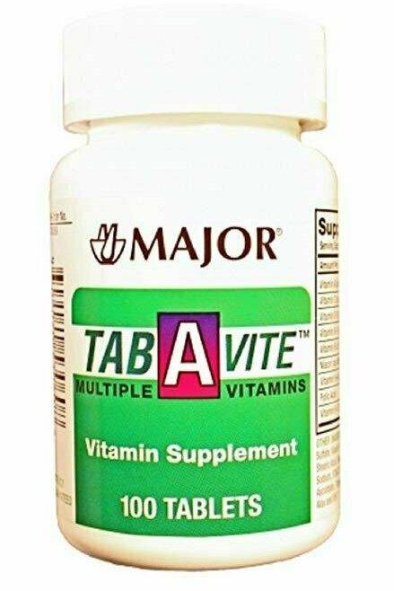 Major TAB-A-Vite Multiple Vitamins TABS ASCORBIC ACID-60 MG 24 Tablets