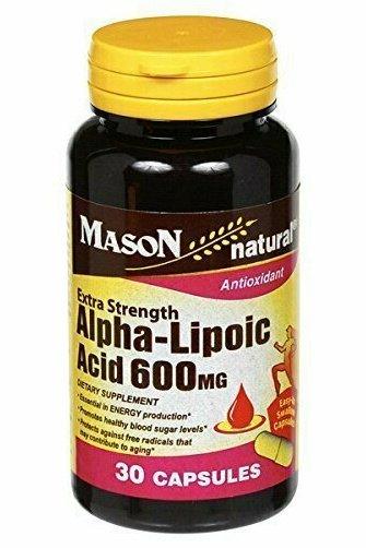 Mason Natural Alpha Lipoic Acid 600MG Capsules