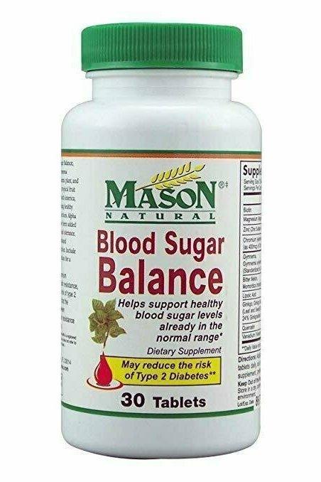 Mason Natural Blood Sugar Balance Tablets - 30 Count