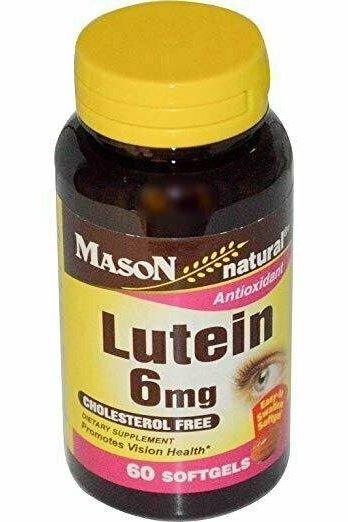 Mason Natural Lutein 6mg Antioxidant Softgels, Cholesterol Free - 60 Each
