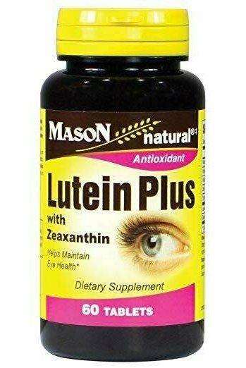 Mason Natural Lutein Plus with Zeaxanthin for Eye Health Tablets, 60 Count