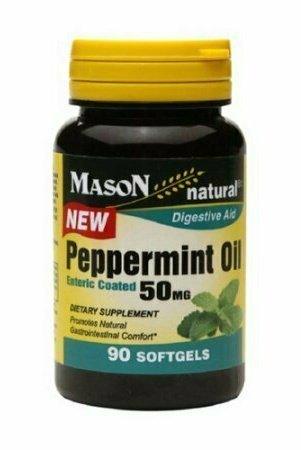 Mason Natural Peppermint Oil 50Mg Enteric Coated Softgels - 90 Each