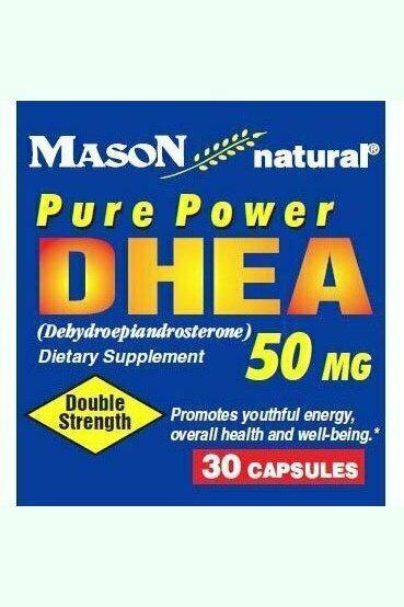 Mason Vitamins DHEA 50 mg Capsules, 30-Count