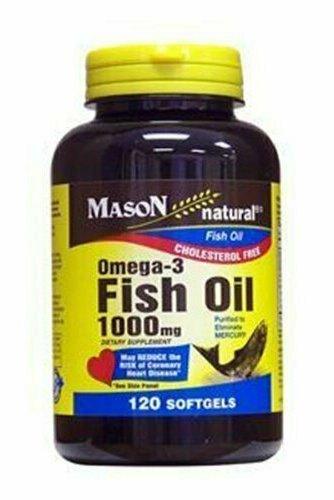 Mason Vitamins Fish Oil 1000 mg Omega-3 Softgels, 60 Count