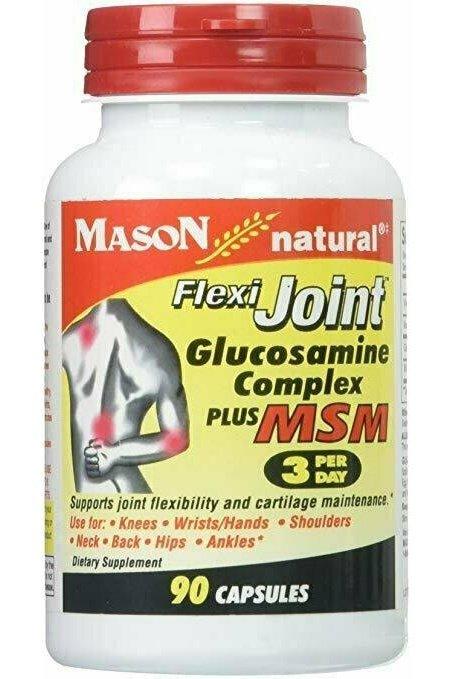 Mason Vitamins Glucosamine Complex Plus MSM Capsules, 60 Count