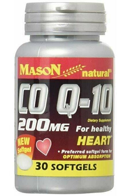 Mason Vitamins Q-10 Co-Enzyme Softgels, 200 mg, 30 Count