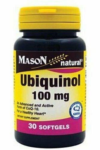 Mason Vitamins Ubiquinol 100 mg Softgels, 30 Count
