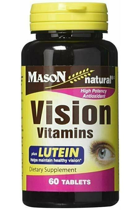 Mason Vitamins Vision Plus/Lutein Tablets, 60 Count