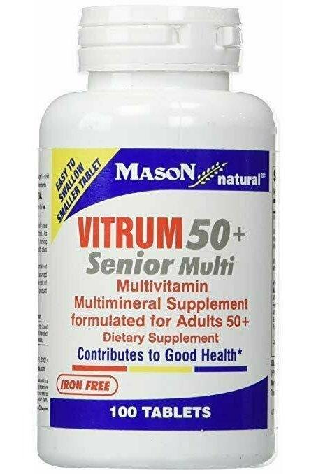 Mason Vitamins Vitrum 50 Plus Multi Tablets, 60 Count