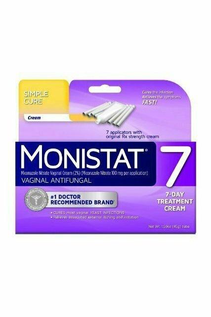 Monistat 7 Vaginal Antifungal Cream with Disposable Applicators, 1.59-Ounce Tube