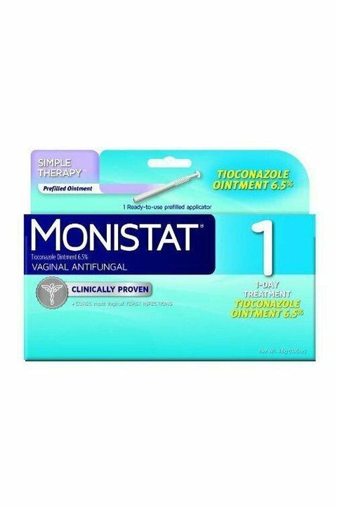 Monistat Vaginal Antifungal Medication 1- day, 0.16-Ounce Prefilled Applicator