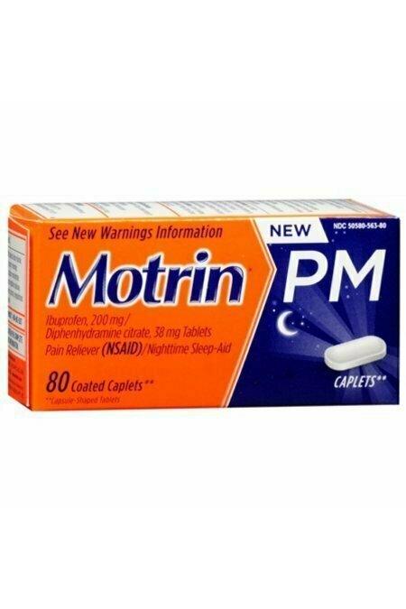 Motrin PM Coated Caplets 80 Caplets