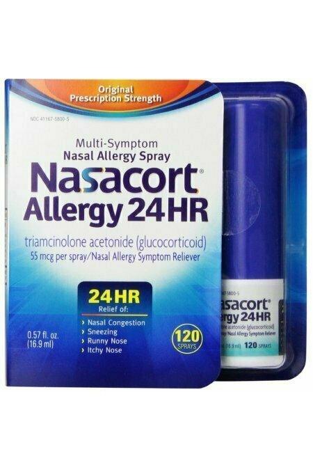 Nasacort Allergy 24 Hour 120 Sprays, 0.57 oz