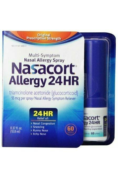 Nasacort Allergy 24 Hour 60 Sprays, 0.37 oz