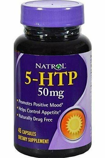 Natrol 5 HTP 50mg Dietary Supplement - 45 capsules per pack - 1 each