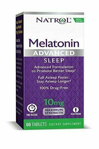 Natrol Advanced Sleep Melatonin Tablets, 10mg, 60 Count