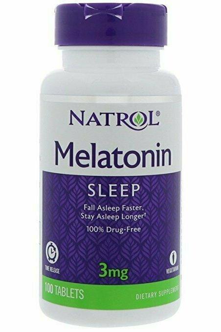 Natrol Melatonin Time Release, 3 mg, 100 Tablets