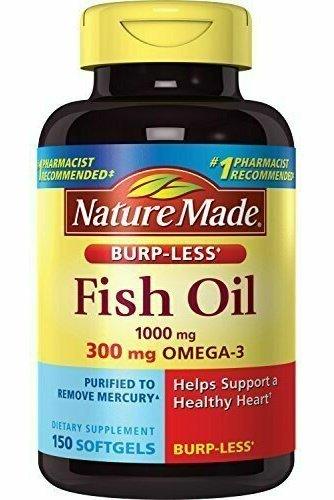 Nature Made Burpless Fish Oil 1000 mg w. Omega-3 300 mg