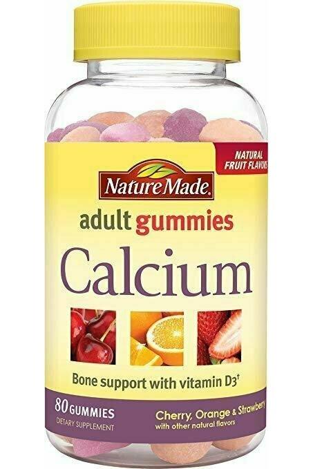 Nature Made Calcium D3 Adult Gummies 80 Ct