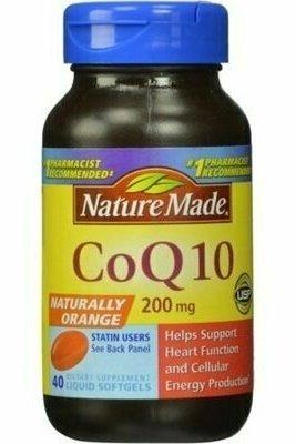 Nature Made CoQ10 Coenzyme Q 10 100 mg. Softgels 40 Ct