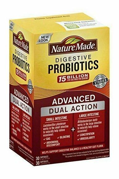 Nature Made Digestive Probiotics Advanced 30 Day Supply Softgel, 60 Count