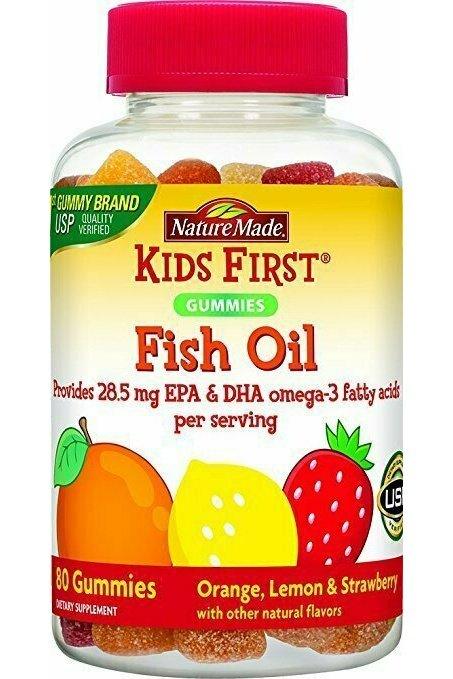 Nature Made Kids First Fish Oil Gummies, 80 Count