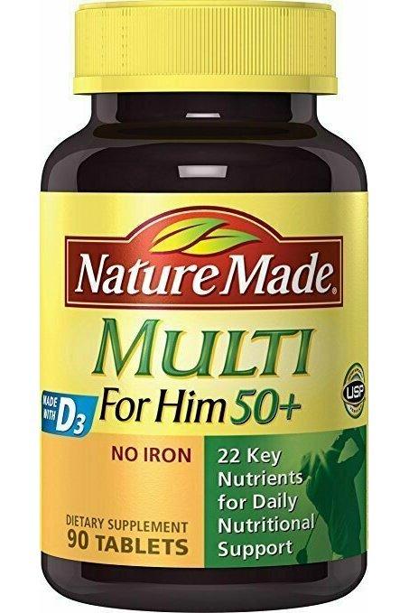 Nature Made Multi For Him 50+ Tablets 90 Ct