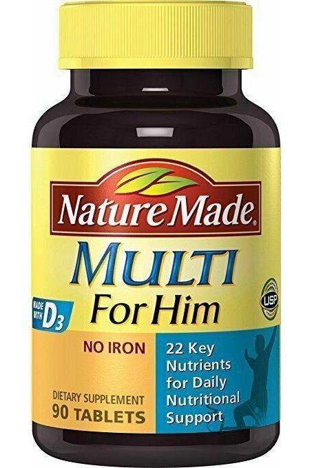 Nature Made Multi for Him Essential Vitamins & Minerals 90 Ct