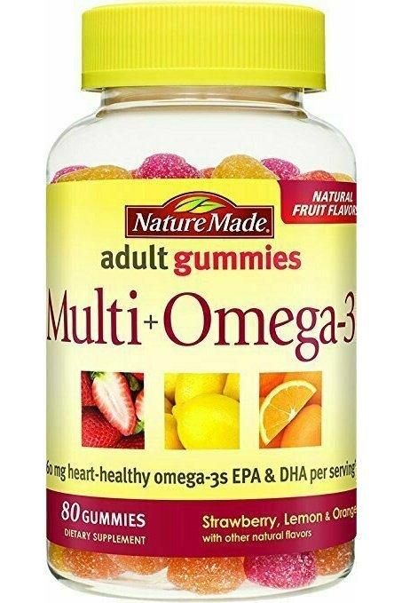 Nature Made Multi + Omega-3 Adult Gummies 80 Ct