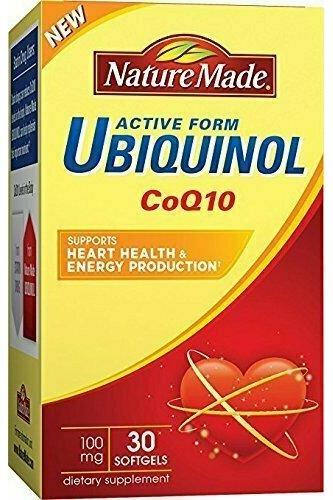 Nature Made Ubiquinol CoQ10 Coenzyme Q 10 100 mg Softgels 30 Ct