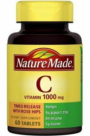 Nature Made Vitamin C 1000mg Dietary Supplement Tablets - 60 CT