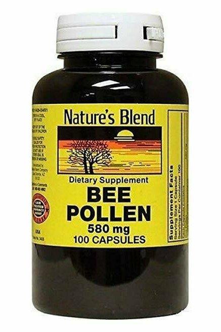 Nature's Blend Bee Pollen, 100 Capsules