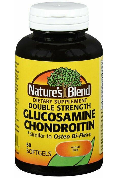 Nature's Blend Glucosamine and Chondroitin Double Strength 60 Softgels