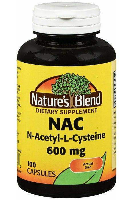 Nature's Blend NAC N-Acetyl-L-Cysteine 600 mg 100 Capsules