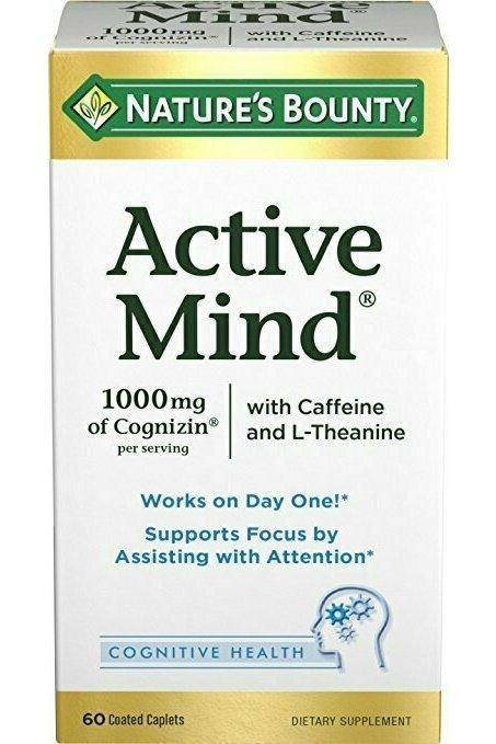 Nature's Bounty Active Mind, 60 Coated Caplets