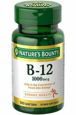 Nature's Bounty B-12 Vitamin Supplement Tablets, 5000mcg, 40 count
