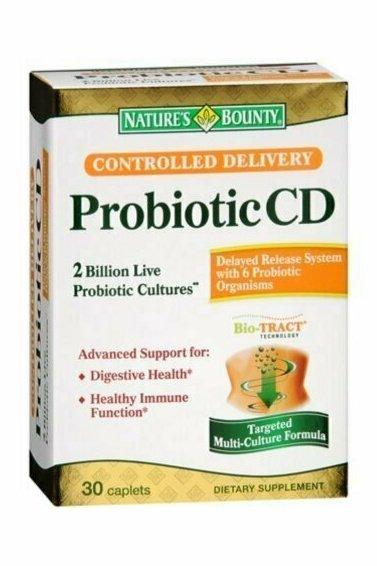 Nature's Bounty Controlled Delivery Probiotic CD Caplets 30 each