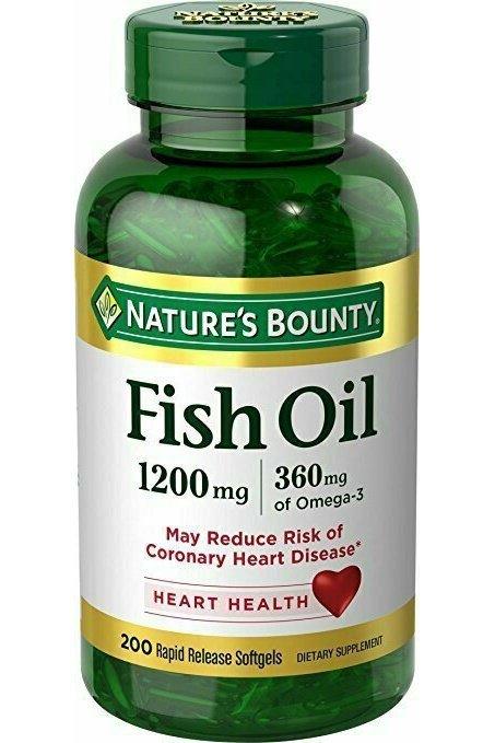 Nature's Bounty Fish Oil, 1200 mg Omega-3, 200 ct