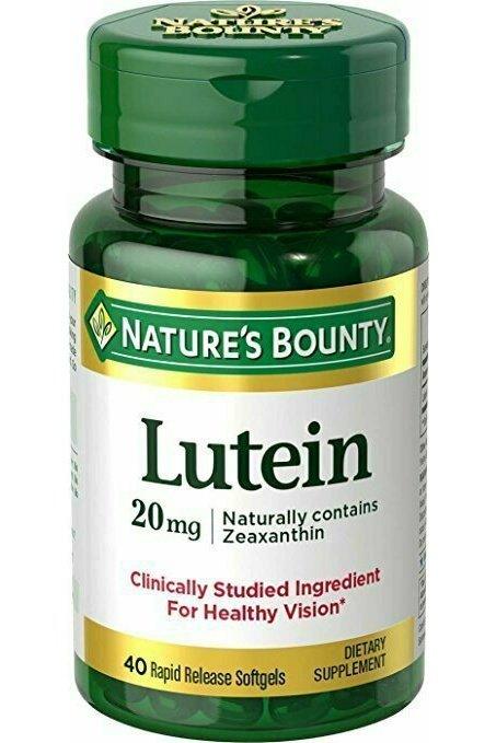 Nature's Bounty Lutein 20mg, 40 Softgels