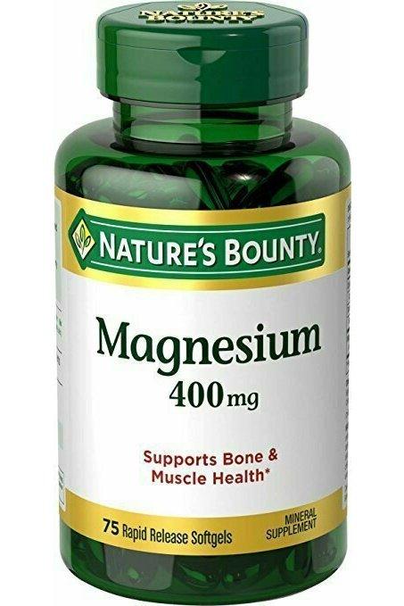 Nature's Bounty Magnesium 400 mg, 75 Softgels