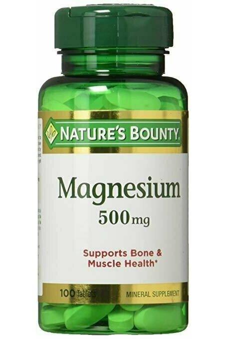 Nature's Bounty Magnesium 500 mg Tablets 100 each