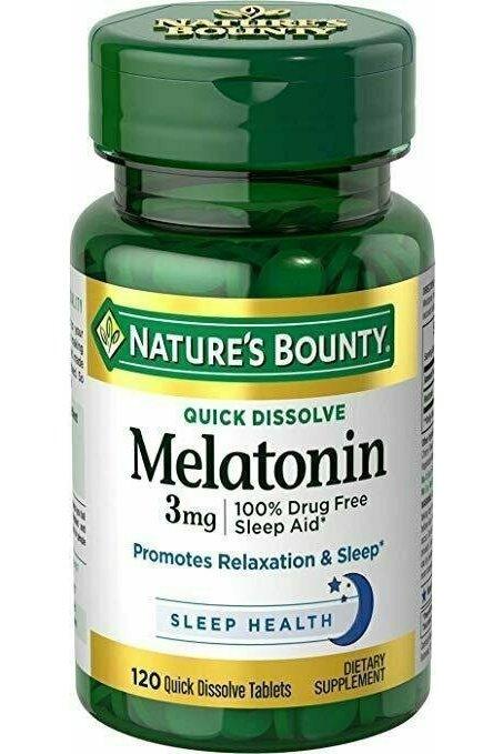 Nature's Bounty Melatonin 3 mg Tablets 120 Tablets