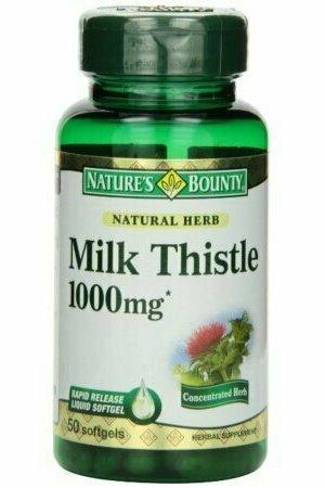 Nature's Bounty Milk Thistle 1000mg Softgels 50 each