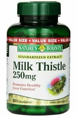 Nature's Bounty Milk Thistle 250 mg Capsules 200 each